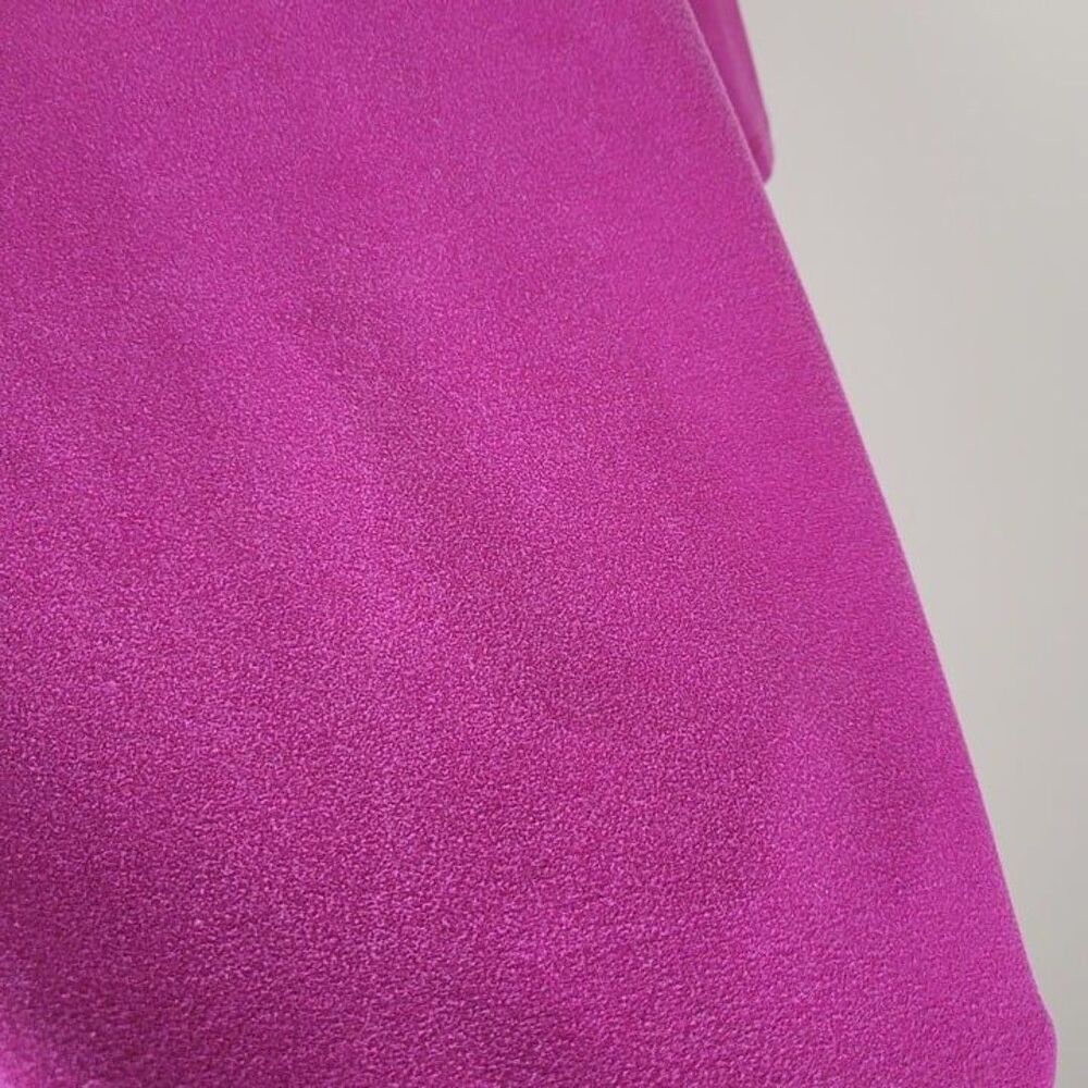 Eileen Fisher Size L Tencel Stretch Jersey T-Shirt Dress Short Sleeve Dark Pink - Picture 8 of 12